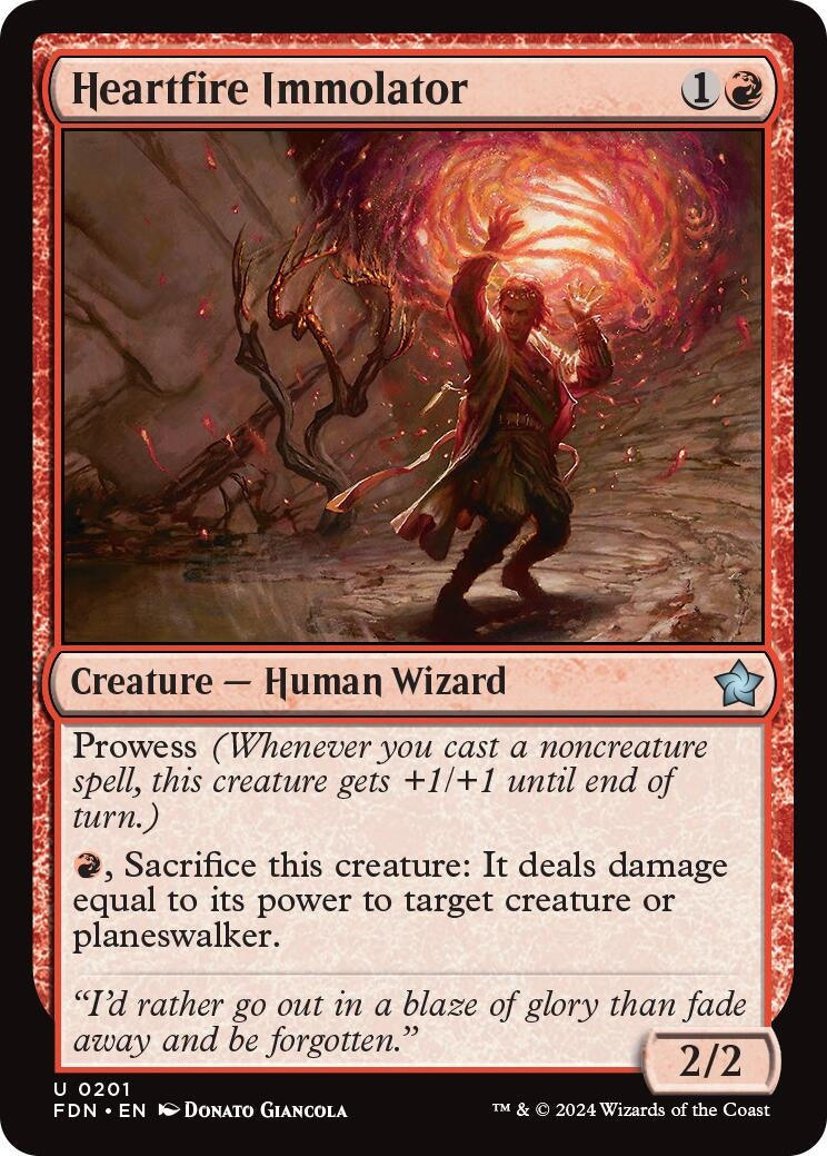 Heartfire Immolator (201) (Foundations)