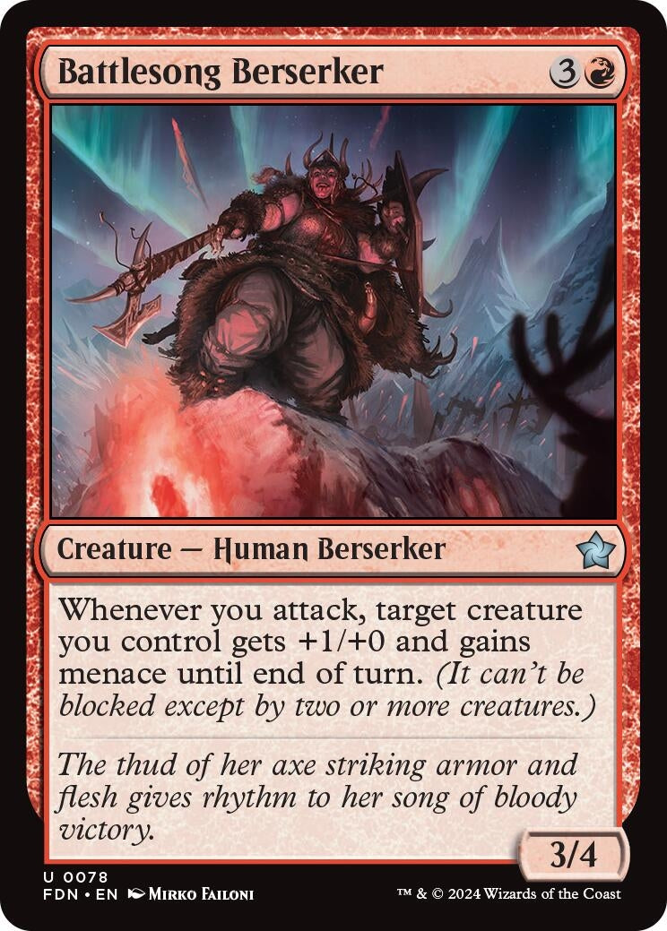 Battlesong Berserker (78) (Foundations)