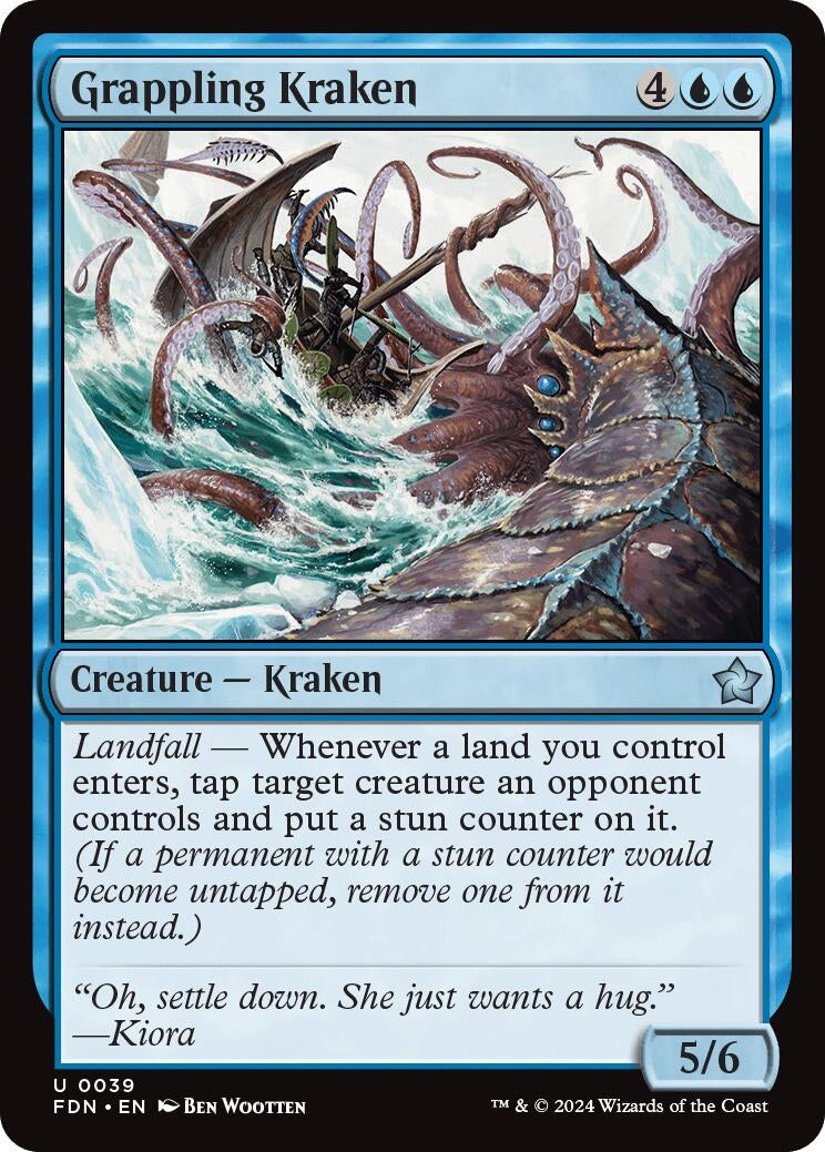Image for Grappling Kraken (39) (Foundations) - Magic: The Gathering