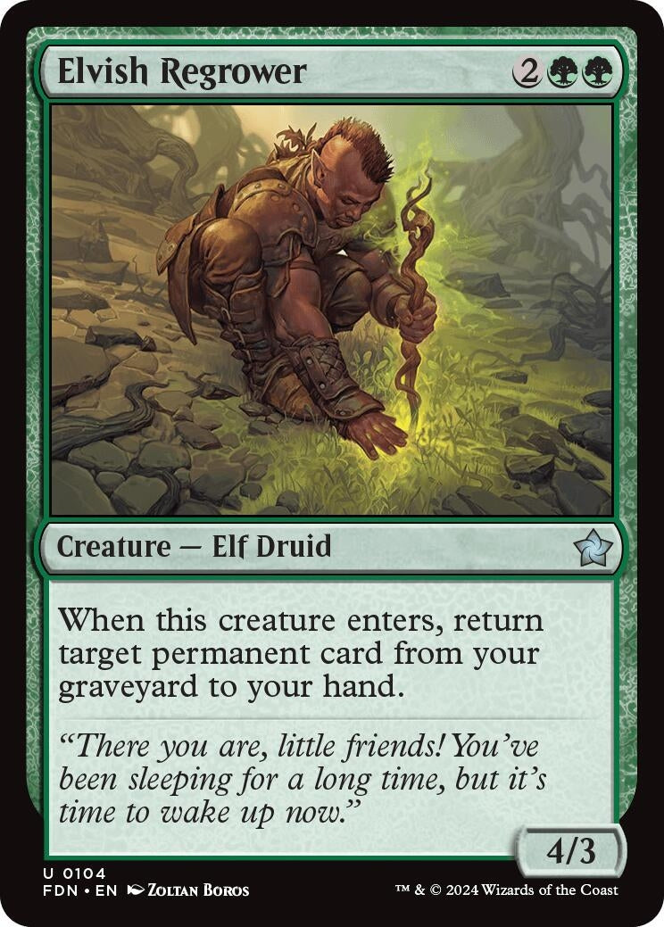 Elvish Regrower (104) (Foundations)