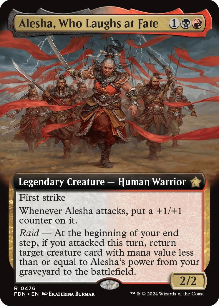 Alesha, Who Laughs at Fate (Extended Art) (476) (Foundations)