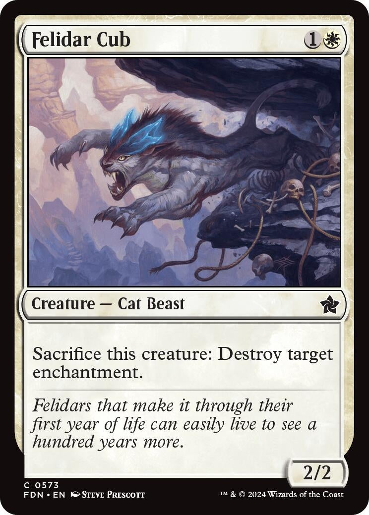Image for Felidar Cub (573) (Foundations) - Magic: The Gathering