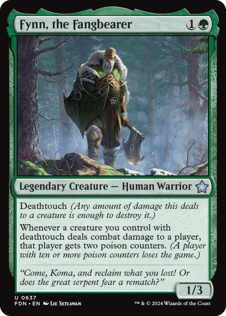 Fynn, the Fangbearer (637) (Foundations)