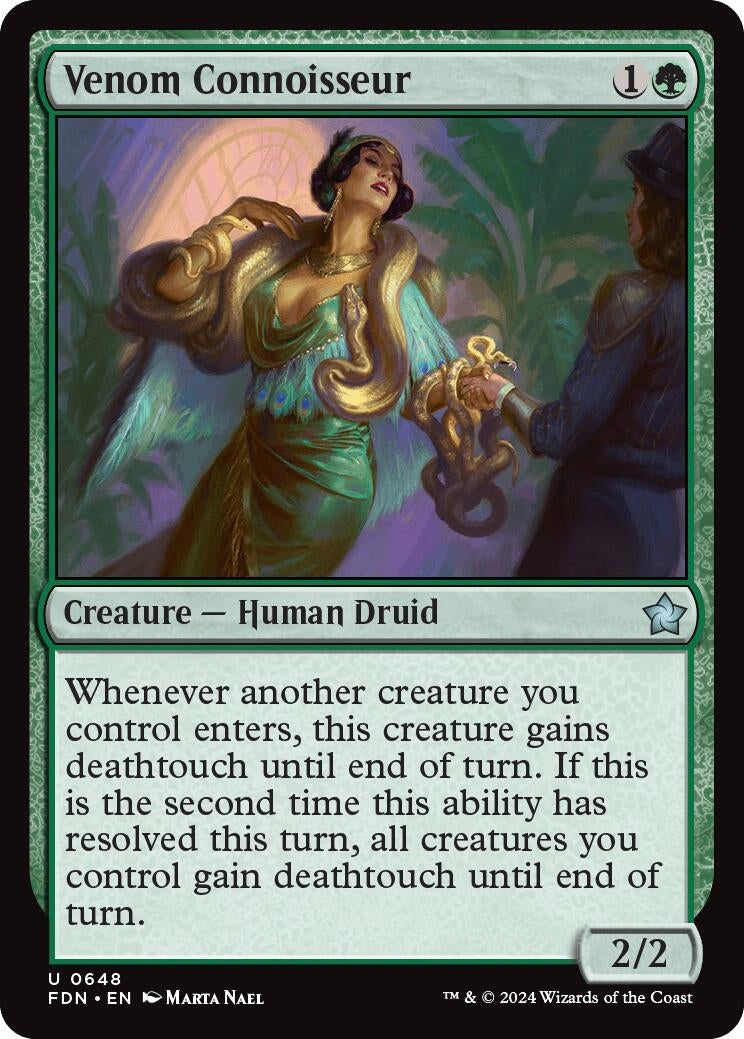 Image for Venom Connoisseur (648) (Foundations) - Magic: The Gathering