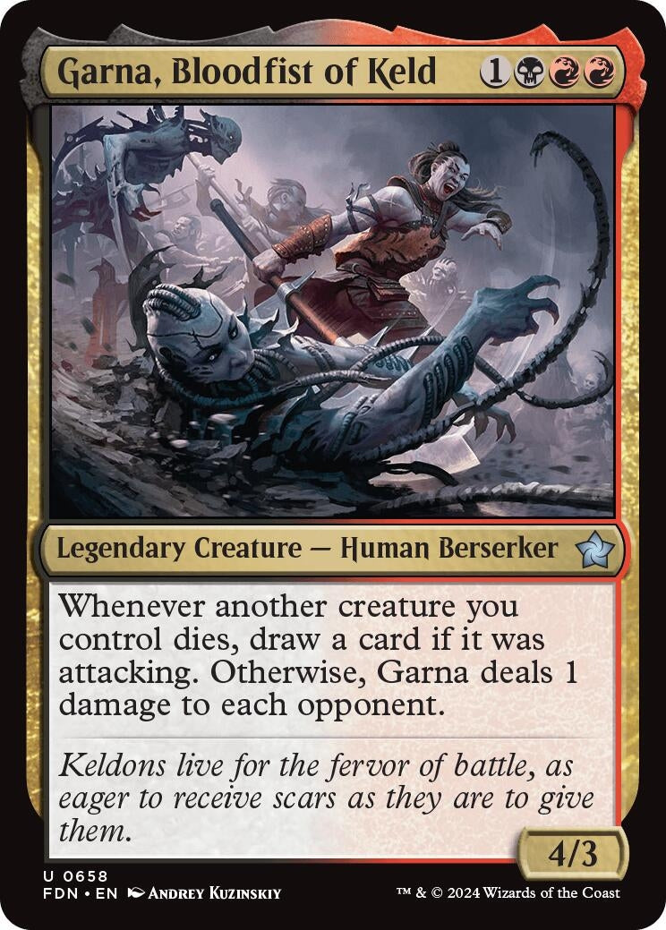 Image for Garna, Bloodfist of Keld (658) (Foundations) - Magic: The Gathering