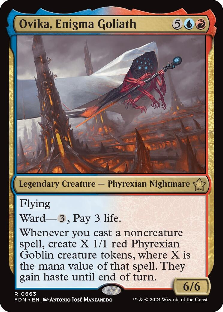 Image for Ovika, Enigma Goliath (663) (Foundations) - Magic: The Gathering