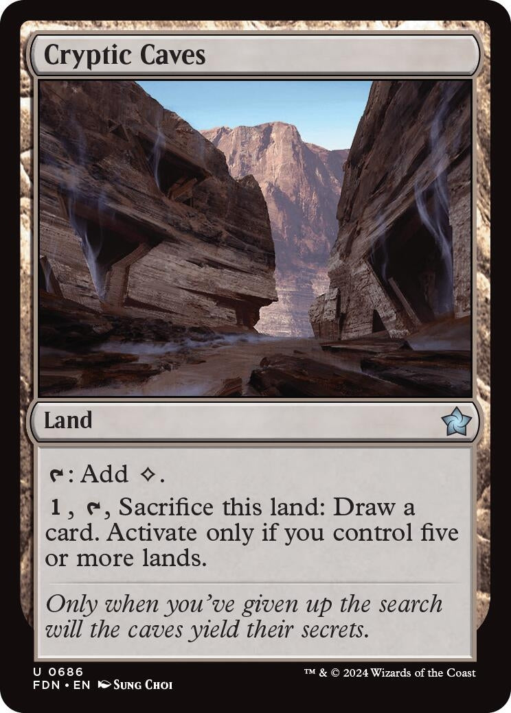 Image for Cryptic Caves (686) (Foundations) - Magic: The Gathering
