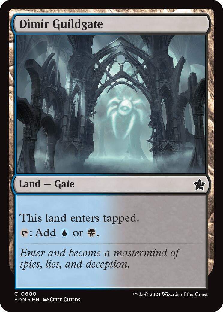 Image for Dimir Guildgate (688) (Foundations) - Magic: The Gathering