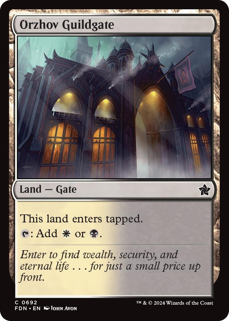 Orzhov Guildgate (692) (Foundations)