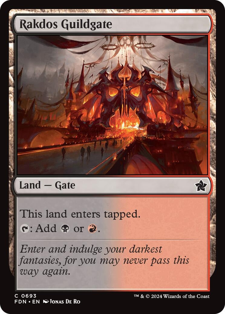 Image for Rakdos Guildgate (693) (Foundations) - Magic: The Gathering