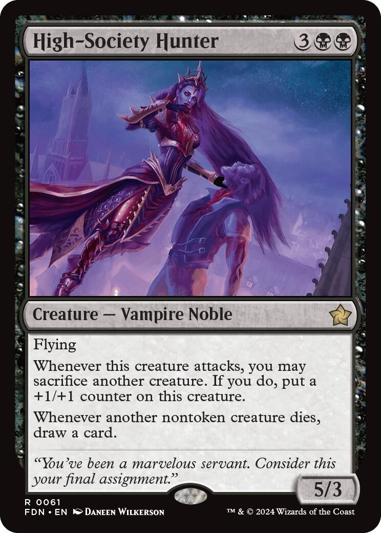 Image for High-Society Hunter (61) (Foundations) - Magic: The Gathering