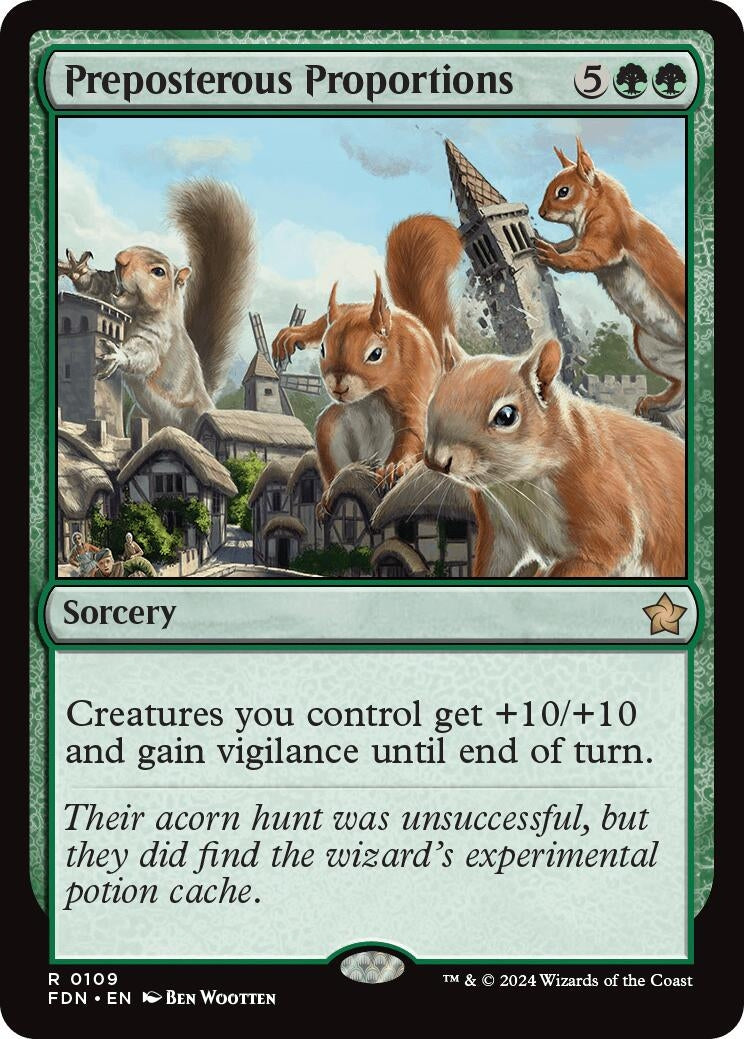 Image for Preposterous Proportions (109) (Foundations) - Magic: The Gathering