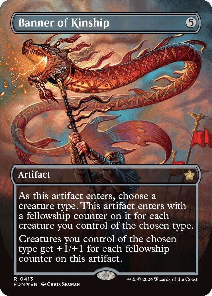 Image for Banner of Kinship (Borderless) (Mana Foil) (413) (Foundations) - Magic: The Gathering