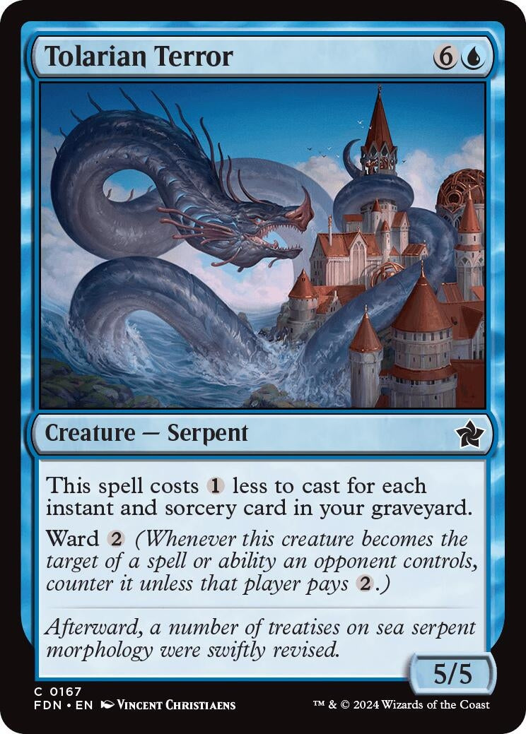 Image for Tolarian Terror (167) (Foundations) - Magic: The Gathering