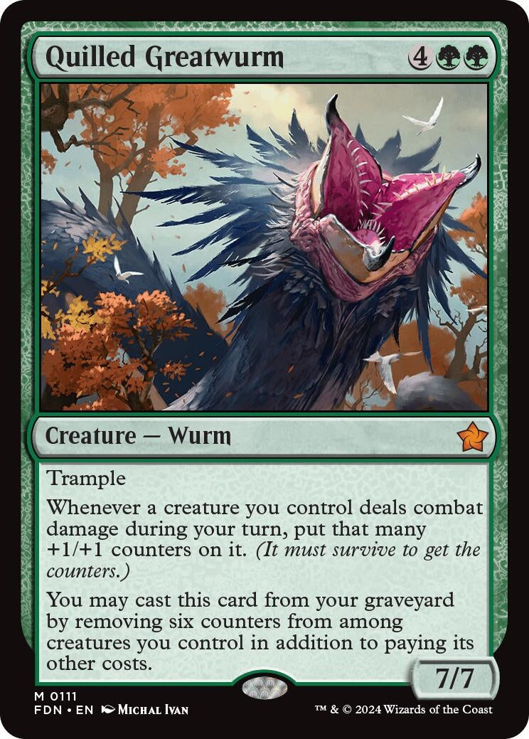 Quilled Greatwurm (111) (Foundations)