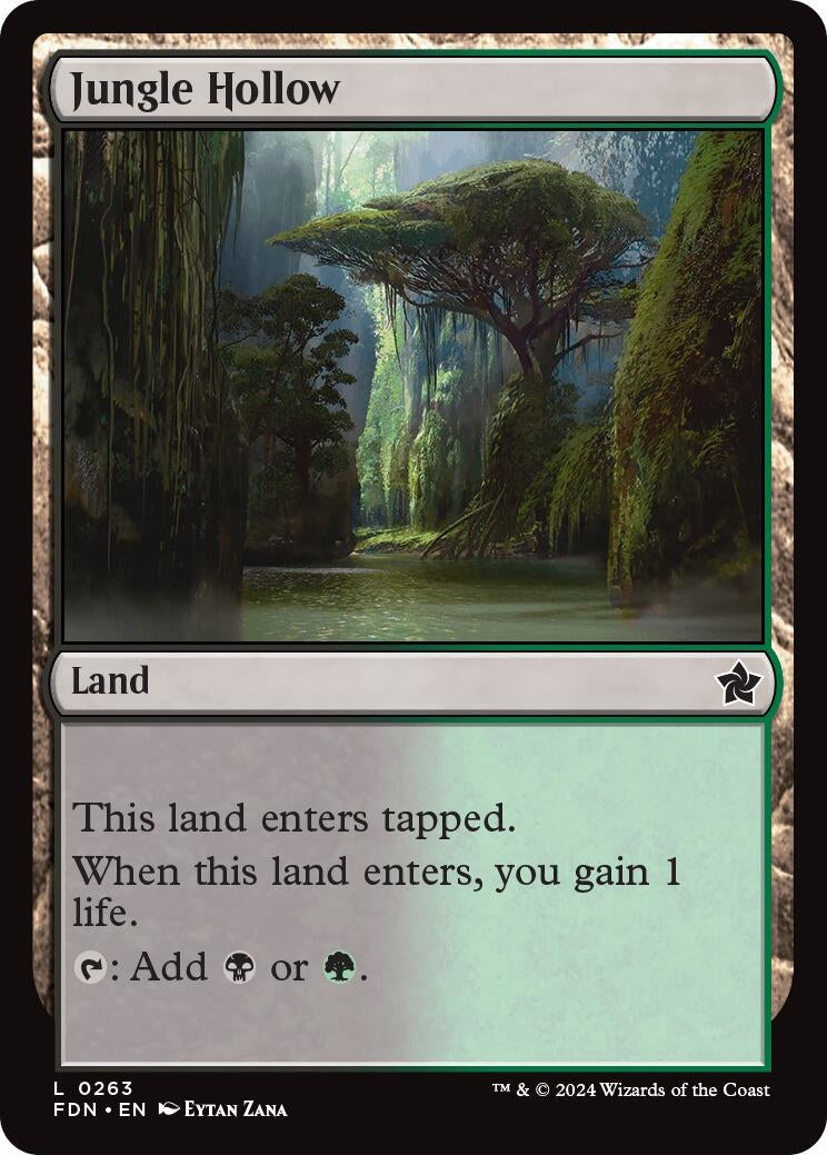 Image for Jungle Hollow (263) (Foundations) - Magic: The Gathering