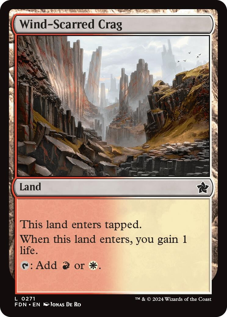 Image for Wind-Scarred Crag (271) (Foundations) - Magic: The Gathering