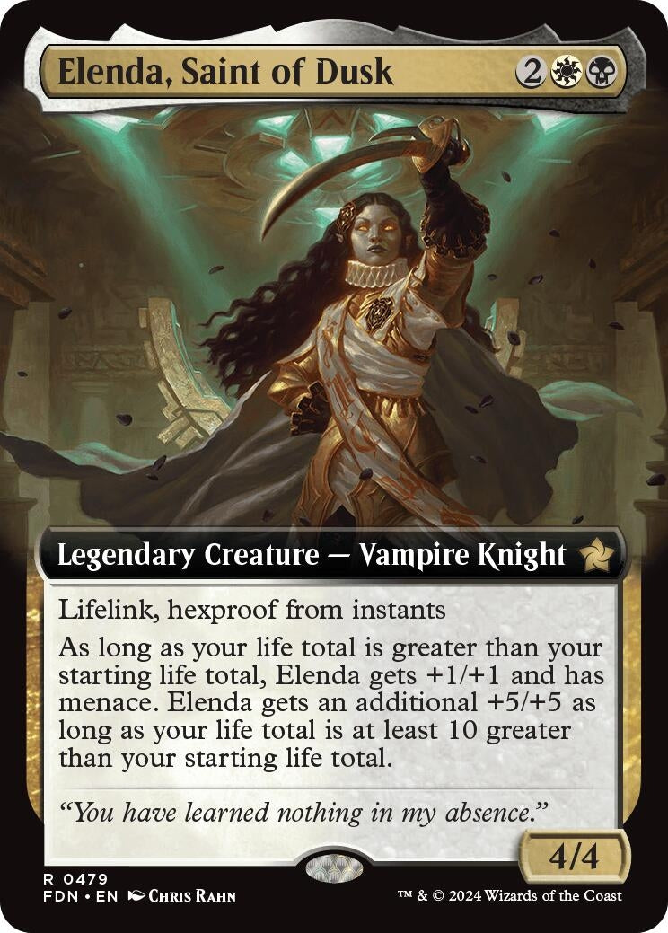 Image for Elenda, Saint of Dusk (Extended Art) (479) (Foundations) - Magic: The Gathering