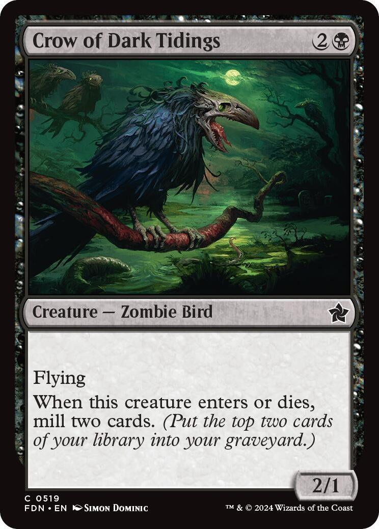 Crow of Dark Tidings (519) (Foundations)