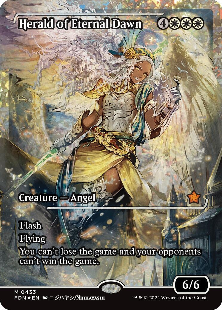 Image for Herald of Eternal Dawn (Showcase) (Fracture Foil) (433) (Foundations) - Magic: The Gathering