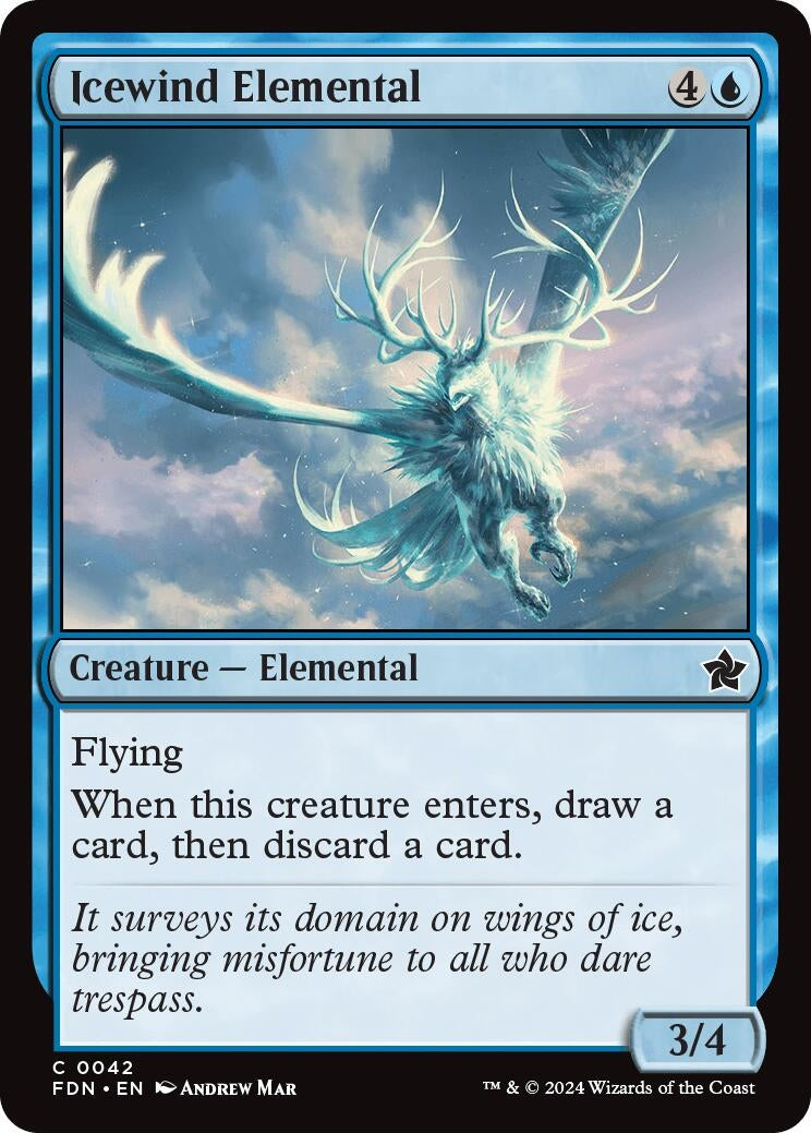 Image for Icewind Elemental (42) (Foundations) - Magic: The Gathering