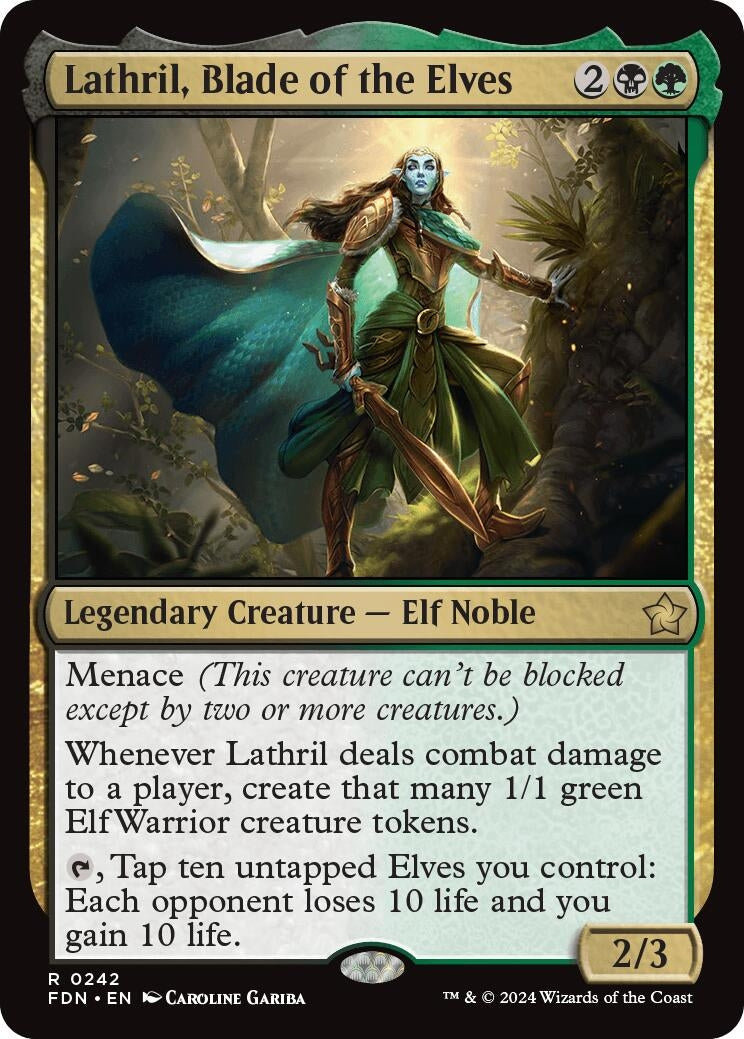 Image for Lathril, Blade of the Elves (242) (Foundations) - Magic: The Gathering