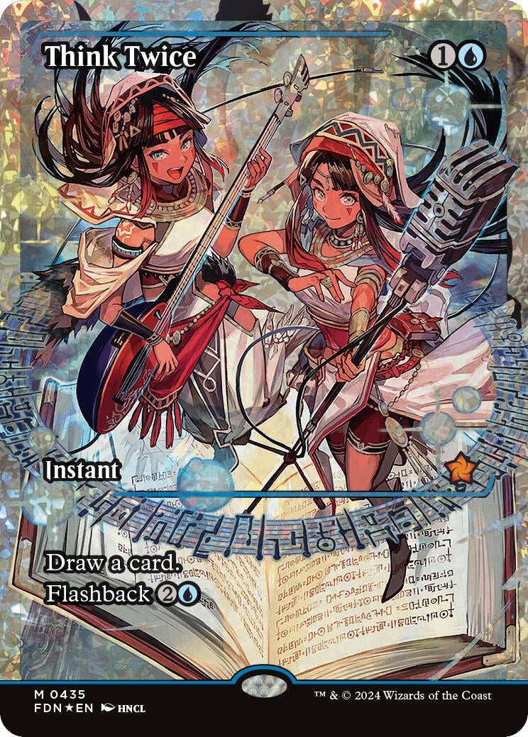 Think Twice (Showcase) (Fracture Foil) (435) (Foundations)