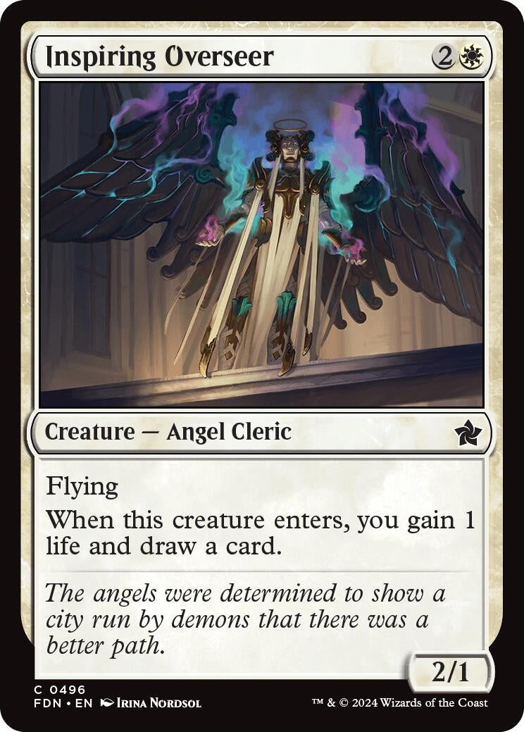 Image for Inspiring Overseer (496) (Foundations) - Magic: The Gathering