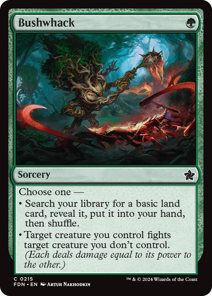 Image for Bushwhack (215) (Foundations) - Magic: The Gathering