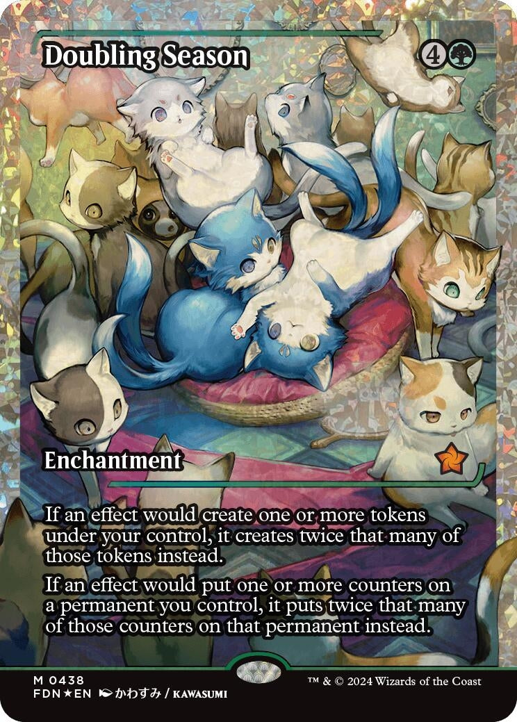 Image for Doubling Season (Showcase) (Fracture Foil) (438) (Foundations) - Magic: The Gathering