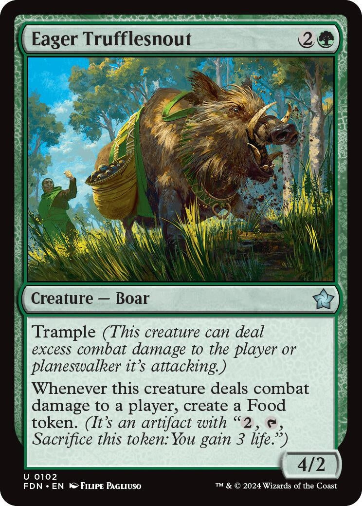 Image for Eager Trufflesnout (102) (Foundations) - Magic: The Gathering
