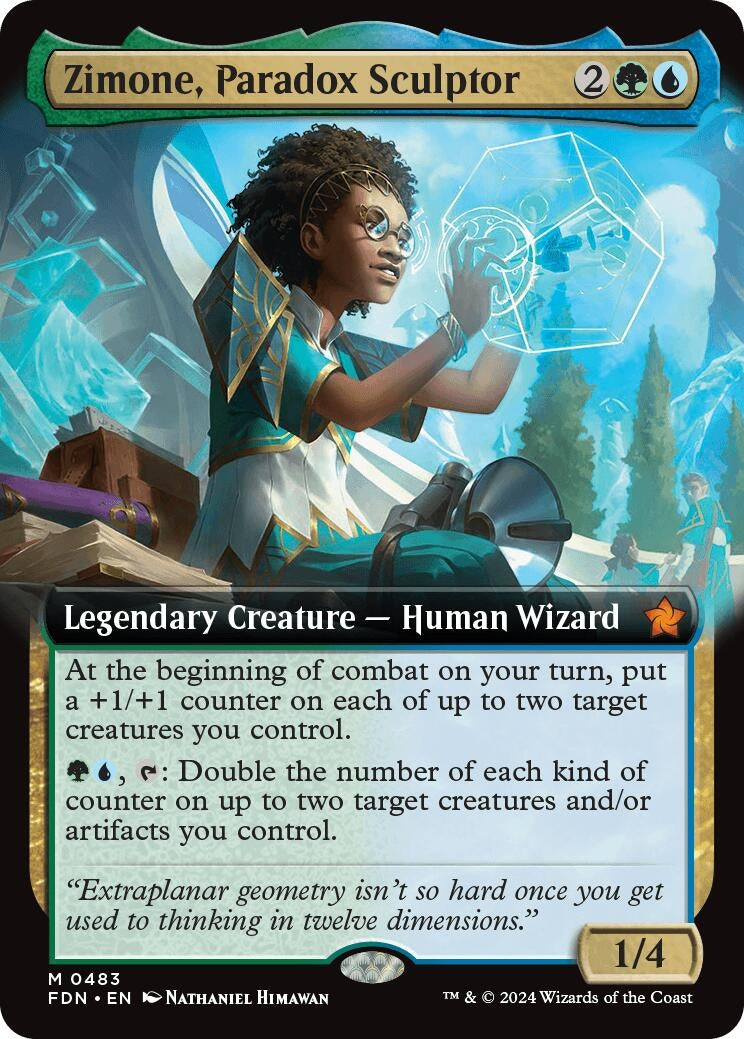 Zimone, Paradox Sculptor (Extended Art) (483) (Foundations)