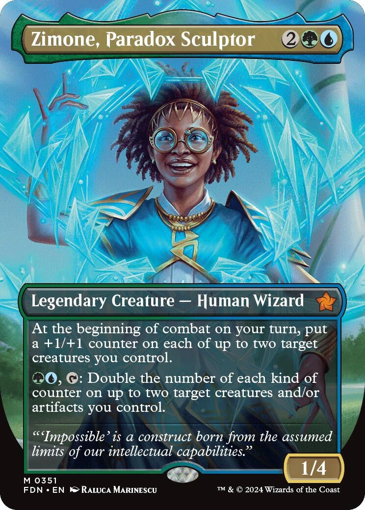 Image for Zimone, Paradox Sculptor (Borderless) (351) (Foundations) - Magic: The Gathering