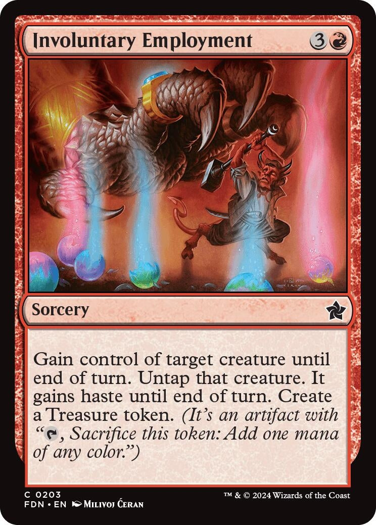 Image for Involuntary Employment (203) (Foundations) - Magic: The Gathering