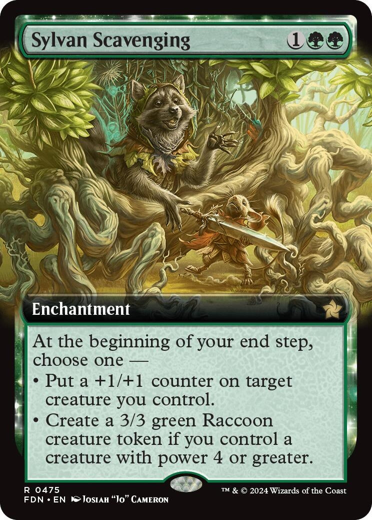 Sylvan Scavenging (Extended Art) (475) (Foundations)