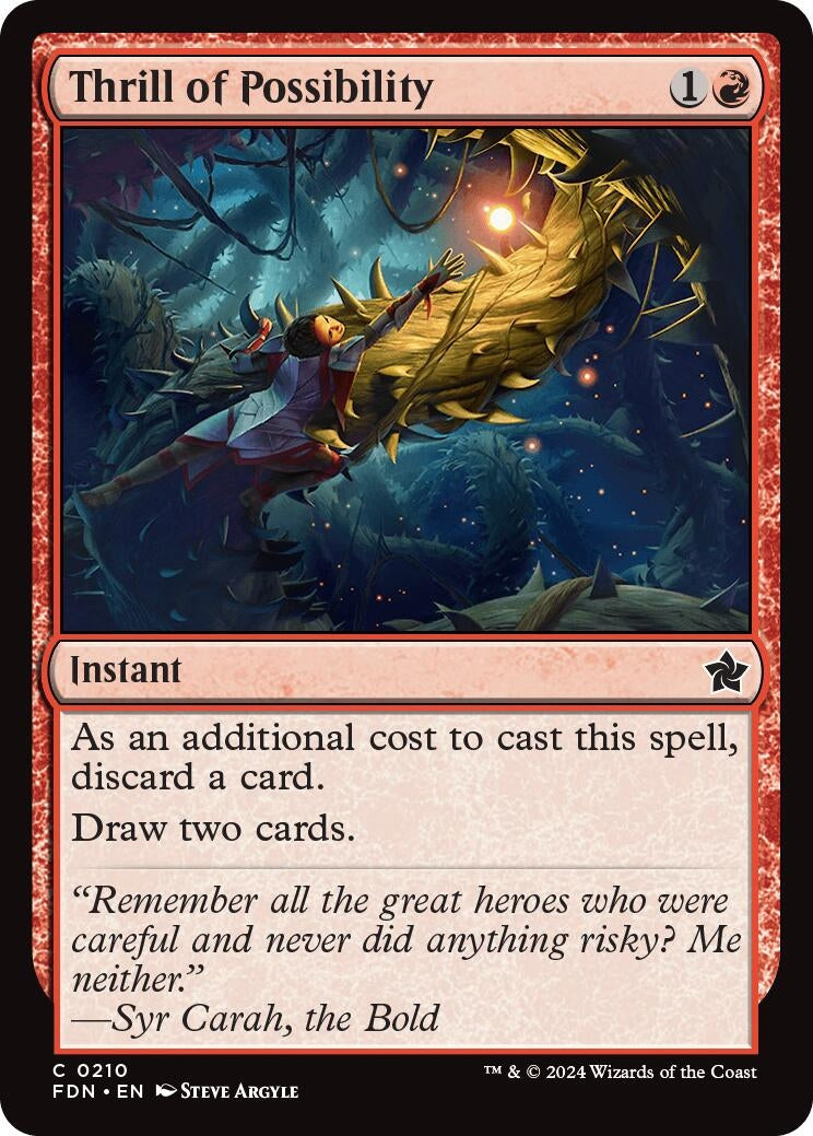 Image for Thrill of Possibility (210) (Foundations) - Magic: The Gathering