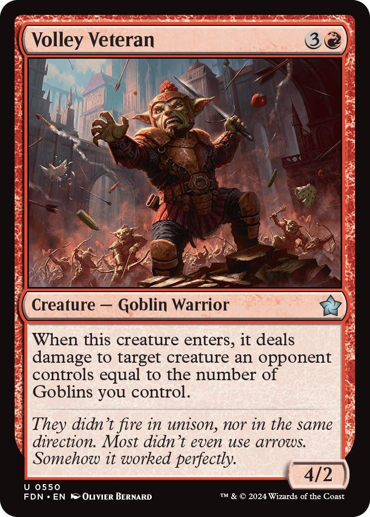 Image for Volley Veteran (550) (Foundations) - Magic: The Gathering