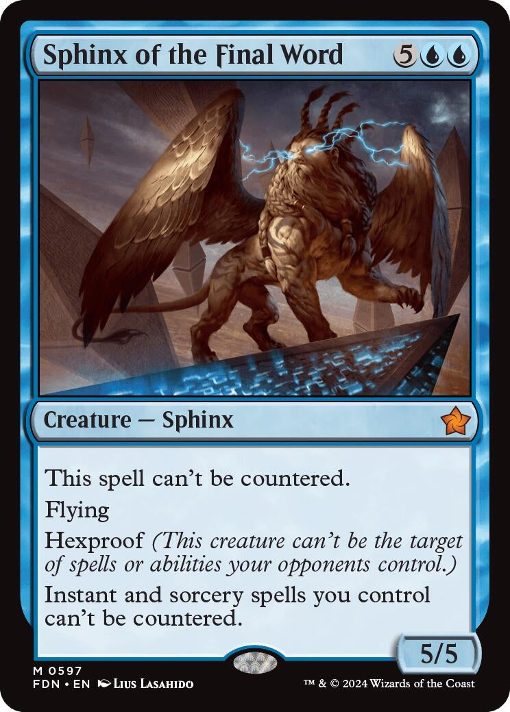 Sphinx of the Final Word (597) (Foundations)