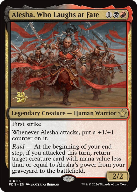 Image for Alesha, Who Laughs at Fate (115) (Prerelease Cards) - Magic: The Gathering