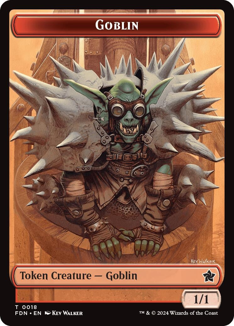 Goblin // Zombie Doubled-Sided Token (18 // 15) (Foundations)