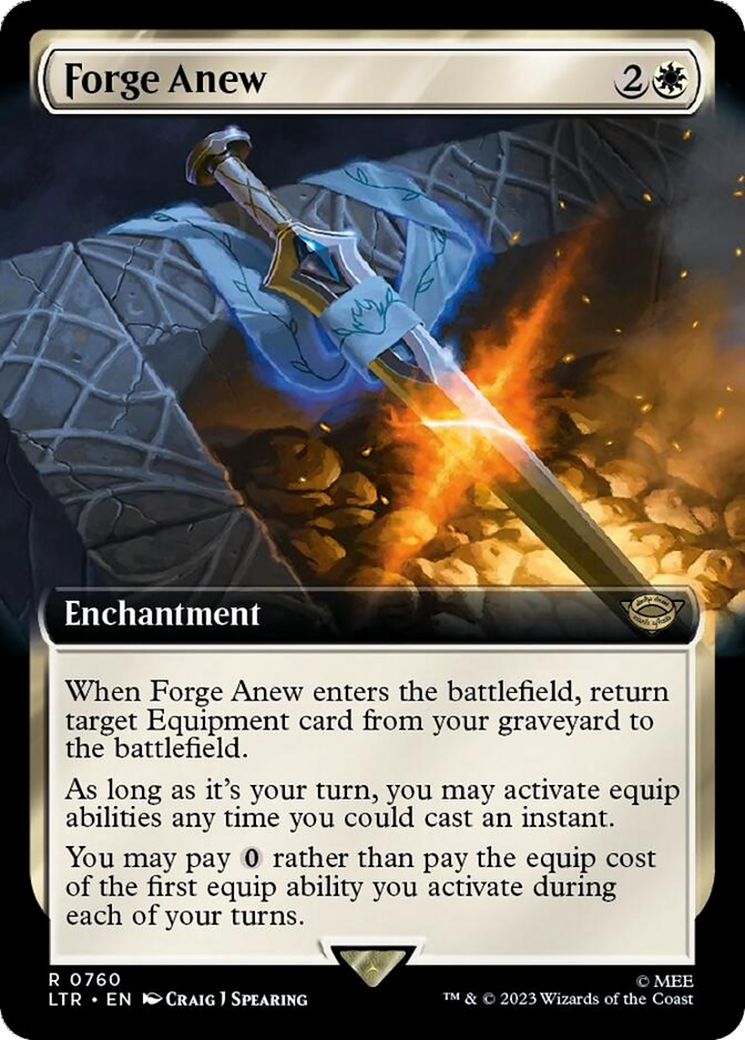Forge Anew (Extended Art) (Surge Foil) (760) (LTR)