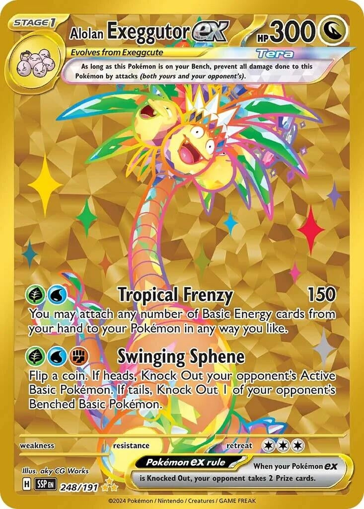 Alolan Exeggutor ex (248/191) (SV08: Surging Sparks)