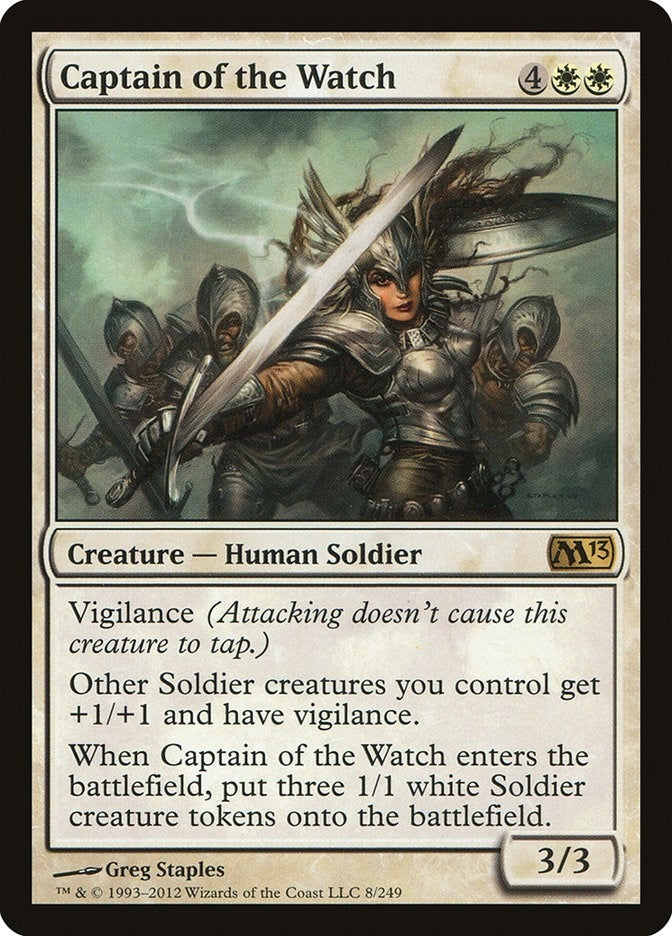 Image for Captain of the Watch (8) (Magic 2013 (M13)) - Magic: The Gathering