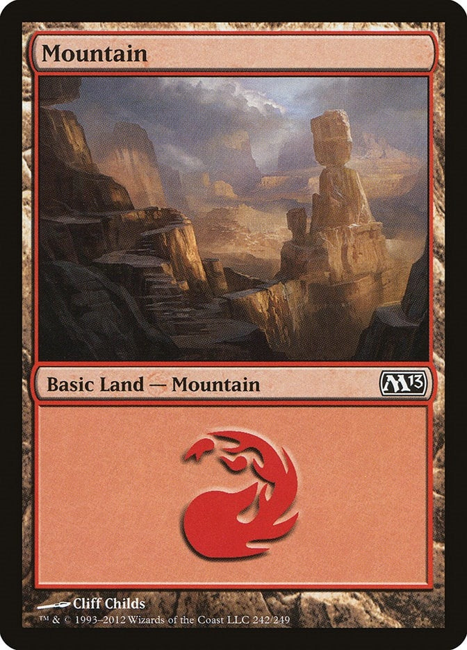Image for Mountain (242) (242) (Magic 2013 (M13)) - Magic: The Gathering