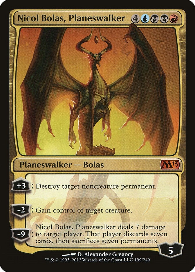 Image for Nicol Bolas, Planeswalker (199) (Magic 2013 (M13)) - Magic: The Gathering