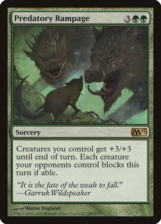 Predatory Rampage (180) (Magic 2013 (M13))