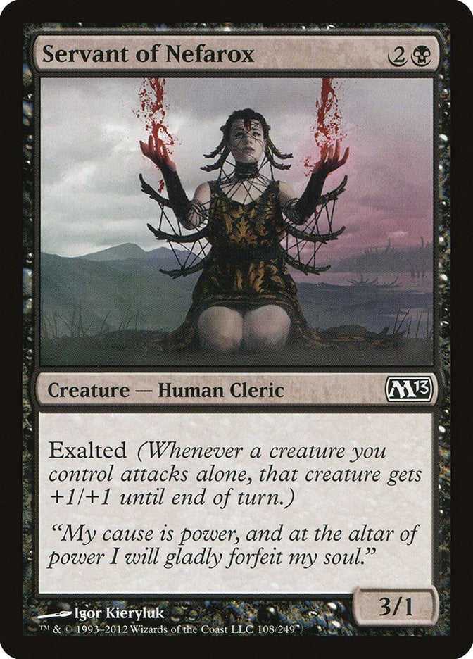 Image for Servant of Nefarox (108) (Magic 2013 (M13)) - Magic: The Gathering