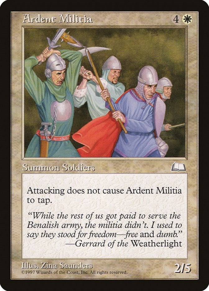 Image for Ardent Militia (Weatherlight) (WTH) - Magic: The Gathering
