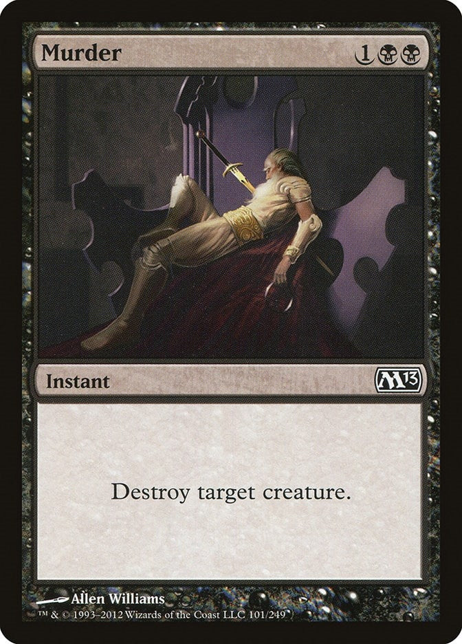 Image for Murder (101) (Magic 2013 (M13)) - Magic: The Gathering