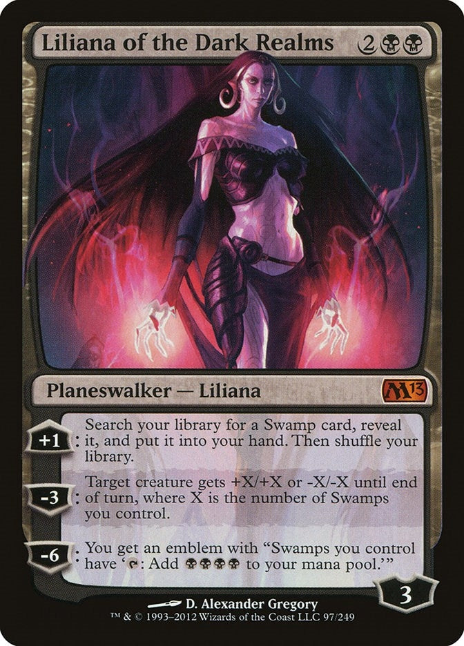 Liliana of the Dark Realms (97) (Magic 2013 (M13))